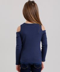 Blusa-Infantil-Open-Shoulder-Canelada-com-Renda-na-Barra-Manga-Longa-Decote-Redondo-Azul-Marinho-9132421-Azul_Marinho_2