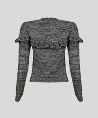 Sueter-Feminino-com-Babado-em-Trico-Manga-Longa-Decote-Redondo-Cinza-Mescla-Escuro-8889198-Cinza_Mescla_Escuro_6