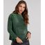 Sueter-Feminino-em-Trico-de-Chenille-Manga-Longa-Verde-Escuro-8864679-Verde_Escuro_1