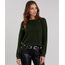 Sueter-Feminino-em-Trico-com-Ilhos-e-Amarracao-Manga-Longa-Decote-Redondo-Verde-Militar-8901645-Verde_Militar_1