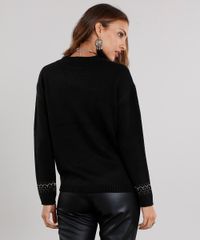 Sueter-Feminino-em-Trico-com-Estampa-Etnica-Manga-Longa-Decote-Redondo-Preto-8888832-Preto_2