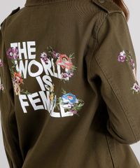 Jaqueta-Feminina-Militar-com-Bordado-Floral-em-Sarja-com-Bolsos-Verde-Militar-8858864-Verde_Militar_4