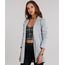 Blazer-Feminino-Longo-Risca-de-Giz-com-Bolsos-Manga-Longa-Cinza-Mescla-9050270-Cinza_Mescla_1
