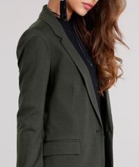 Blazer-Feminino-Longo-com-Bolso-Decorativo-Gola-Tailleur-Verde-Militar-9087047-Verde_Militar_4