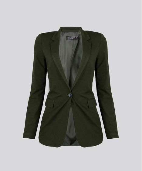 blazer feminino verde militar