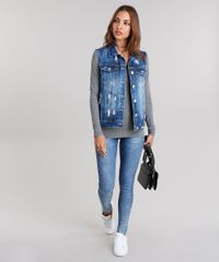 Colete-Jeans-Feminino-Destroyed-com-Bolsos-Gola-Esporte-Azul-Escuro-9148052-Azul_Escuro_3