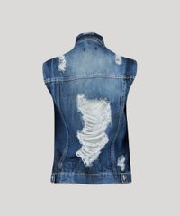 Colete-Jeans-Feminino-Destroyed-com-Bolsos-Gola-Esporte-Azul-Escuro-9148052-Azul_Escuro_6