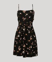 Vestido-Feminino-Estampado-Floral-Curto-com-Recorte-e-Alcas-Finas-Preto-8903733-Preto_5