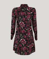 Vestido-Feminino-Chemise-Estampado-Floral-Curto-Manga-Longa-Preto-9120654-Preto_6