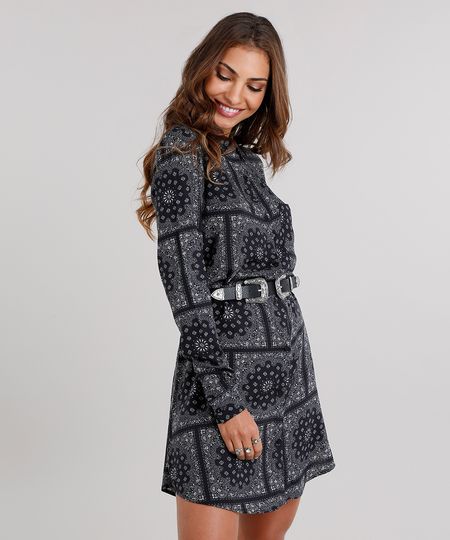 Vestido-Feminino-Chemise-Estampado-Paisley-Curto-Manga-Longa-Preto-9116734-Preto_1 Vestido-Feminino-Chemise-Estampado-Paisley-Curto-Manga-Longa-Preto-9116734-Preto_1