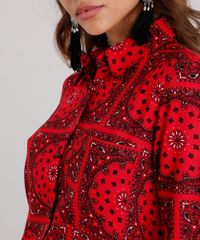 Vestido-Feminino-Chemise-Estampado-Paisley-Curto-Manga-Longa-Vermelho-9116734-Vermelho_4