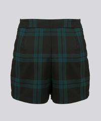 Short-Saia-Feminino-Xadrez-Curto-com-Ziper-Verde-Escuro-8853657-Verde_Escuro_6