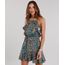 Vestido-Feminino-Halter-Neck-Estampado-de-Borboletas-Curto-com-Babados-e-Alcas-Finas-Verde-Militar-8900331-Verde_Militar_1