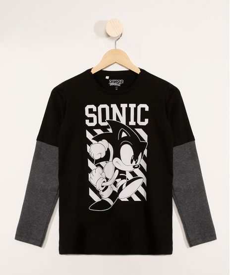 Camiseta-Juvenil-Manga-Longa-Sobreposicao-Sonic-Preta-9978651-Preto_1