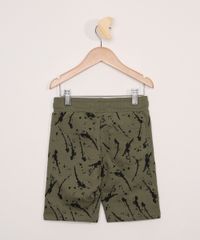 Bermuda-de-Moletom-Infantil-Estampada-de-Respingos-Verde-Militar-9979161-Verde_Militar_2