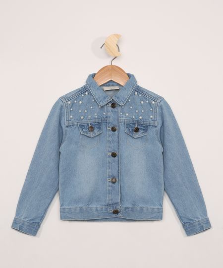 Jaqueta-Jeans-Infantil-com-Perolas-Azul-Medio-9966242-Azul_Medio_1