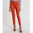 Calca-Feminina-Skinny-com-Fivelas-e-Bolso-com-Ziper-Laranja-Escuro-8517499-Laranja_Escuro_1