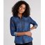 Camisa-Jeans-Feminina-com-Bolsos-Azul-Escuro-9157062-Azul_Escuro_1