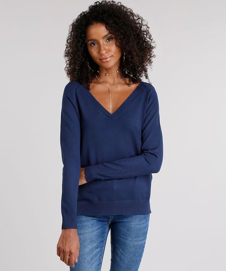 Sueter-Feminino-Basico-com-Fendas-Decote-V-Manga-Longa-Azul-Marinho-8881682-Azul_Marinho_1 Sueter-Feminino-Basico-com-Fendas-Decote-V-Manga-Longa-Azul-Marinho-8881682-Azul_Marinho_1