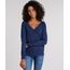 Sueter-Feminino-Basico-com-Fendas-Decote-V-Manga-Longa-Azul-Marinho-8881682-Azul_Marinho_1
