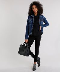 Jaqueta-Jeans-Feminina-com-Bolsos-Azul-Escuro-9102255-Azul_Escuro_3