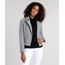 Jaqueta-Feminina-Biker-com-Ziper-Lateral-Cinza-Mescla-Escuro-8889290-Cinza_Mescla_Escuro_1