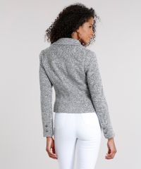 Jaqueta-Feminina-Biker-com-Ziper-Lateral-Cinza-Mescla-Escuro-8889290-Cinza_Mescla_Escuro_2
