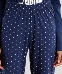 Pijama-Feminino-Snoopy-com-Estampa-de-Poa-Manga-Longa-em-Algodao---Sustentavel-Azul-Marinho-9122176-Azul_Marinho_4