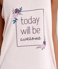 Pijama-Feminino-com-Estampa-Floral--Today-Will-Be-Awesome--Alca-Media-Rose-9133586-Rose_3