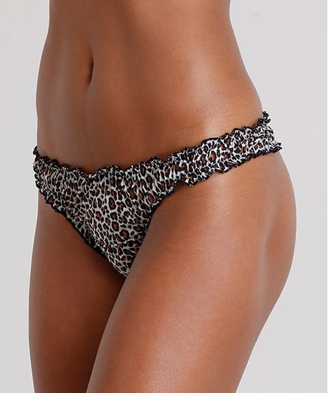 Calcinha-Feminina-Fio-Dental-Estampada-Animal-Print-em-Tule-e-Babados-Preta-9082702-Preto_1