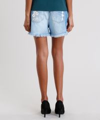 Short-Jeans-Feminino-Boyfriend-com-Bordado-Floral-Barra-Desfiada-Azul-Claro-9140635-Azul_Claro_2
