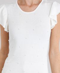 Blusa-Feminina-em-Trico-com-Perolas-Manga-Curta-Decote-Redondo-Off-White-8875147-Off_White_4