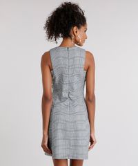 Vestido-Feminino-Xadrez-em-Jacquard-Curto-Decote-Redondo-Preto-8543167-Preto_2