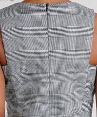 Vestido-Feminino-Xadrez-em-Jacquard-Curto-Decote-Redondo-Preto-8543167-Preto_4