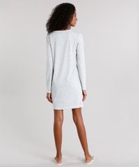 Camisola-Feminina-com-Estampa-Floral-Manga-Longa-Cinza-Mescla-9084302-Cinza_Mescla_2