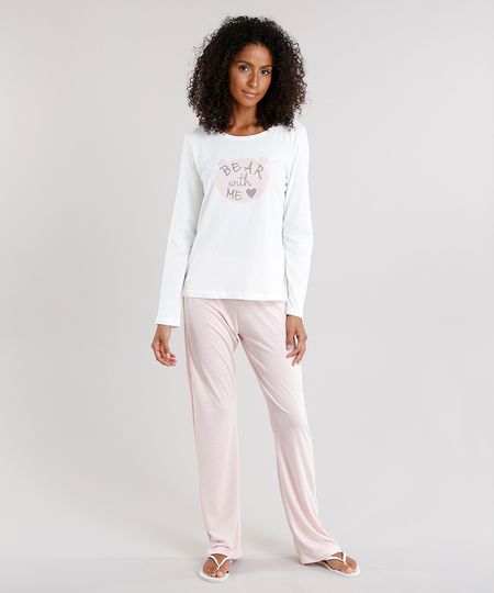 Pijama-Feminino--Bear-With-Me--com-Manga-Longa-Off-White-9123183-Off_White_1