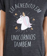 Blusa-Feminina-Unicornio-com-Bordado-de-Paetes-Manga-Curta-Decote-Redondo-Cinza-Mescla-Escuro-9171019-Cinza_Mescla_Escuro_5