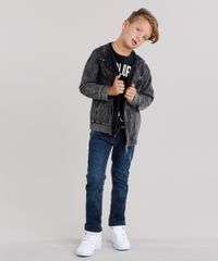 Jaqueta-Infantil-com-Capuz-em-Moletom-e-Ziper-Lateral-Manga-Longa-Preta-8852327-Preto_3