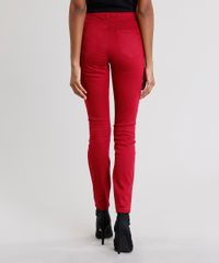 Calca-Feminina-Super-Skinny-com-Ziper-no-Bolso-Vinho-9046518-Vinho_2