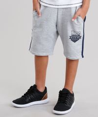 Bermuda-Infantil-com-Bolsos-em-Moletom-Cinza-Mescla-Claro-9128914-Cinza_Mescla_Claro_1