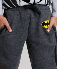 Calca-Infantil-Batman-em-Moletom-com-Listras-Laterais-Cinza-Mescla-Escuro-8475786-Cinza_Mescla_Escuro_4