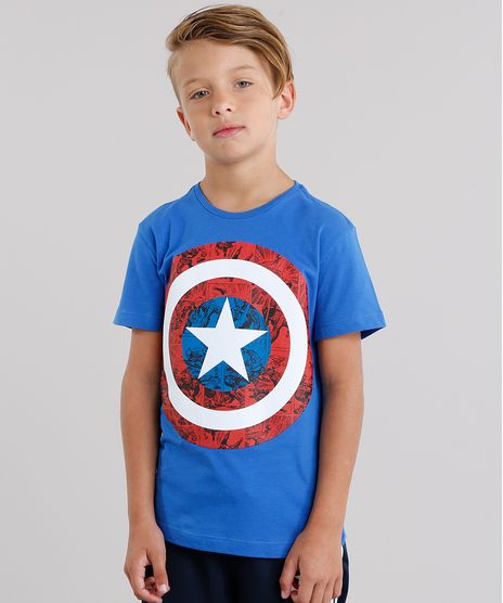 Camiseta-Infantil-Capitao-America-Manga-Curta-Gola-Careca-Azul-Royal-8455168-Azul_Royal_1