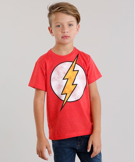 Camiseta-Infantil-The-Flash-Manga-Curta-Gola-Careca-Vermelha-9113219-Vermelho_1
