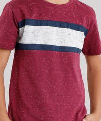 Camiseta-Infantil-com-Recortes-em-Listras-Manga-Curta-Decote-Careca-Vinho-9127574-Vinho_4