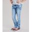 Calca-Jeans-Infantil-Destroyed-com-Tira-Xadrez-na-Barra-Azul-Claro-9138433-Azul_Claro_1