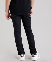 Calca-Jeans-Infantil-com-Estampa-de-Estrelas-e-Puidos-Preta-9138435-Preto_2