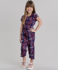 Macacao-Infantil-Estampado-Floral-com-Botoes-e-Laco-Manga-Curta-Azul-Marinho-8821970-Azul_Marinho_3