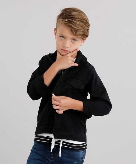 Jaqueta-Infantil-Sarja-com-Bolsos-Preta-9046928-Preto_1