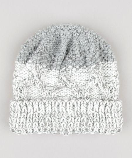 Gorro-Feminino-em-Trico-com-Brilho-Cinza-Mescla-8764888-Cinza_Mescla_1