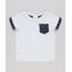 Camiseta-Infantil-com-Bolso-Estampado-Manga-Curta-Gola-Careca-em-Algodao---Sustentavel-Cinza-Mescla-Claro-9132287-Cinza_Mescla_Claro_1